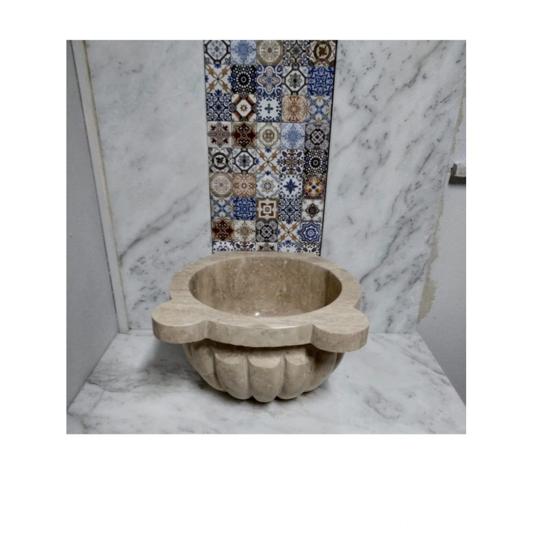 Kavun Dilimi Bej Hamam Kurnası