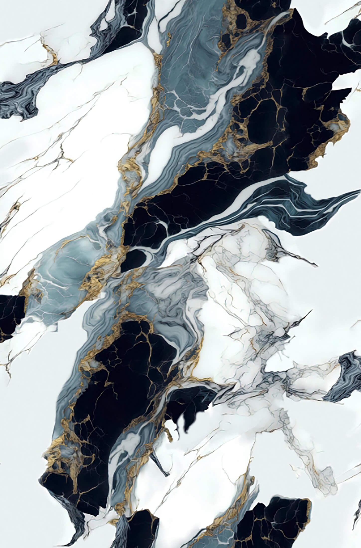 120x240 Altın Siyah PVC Panel